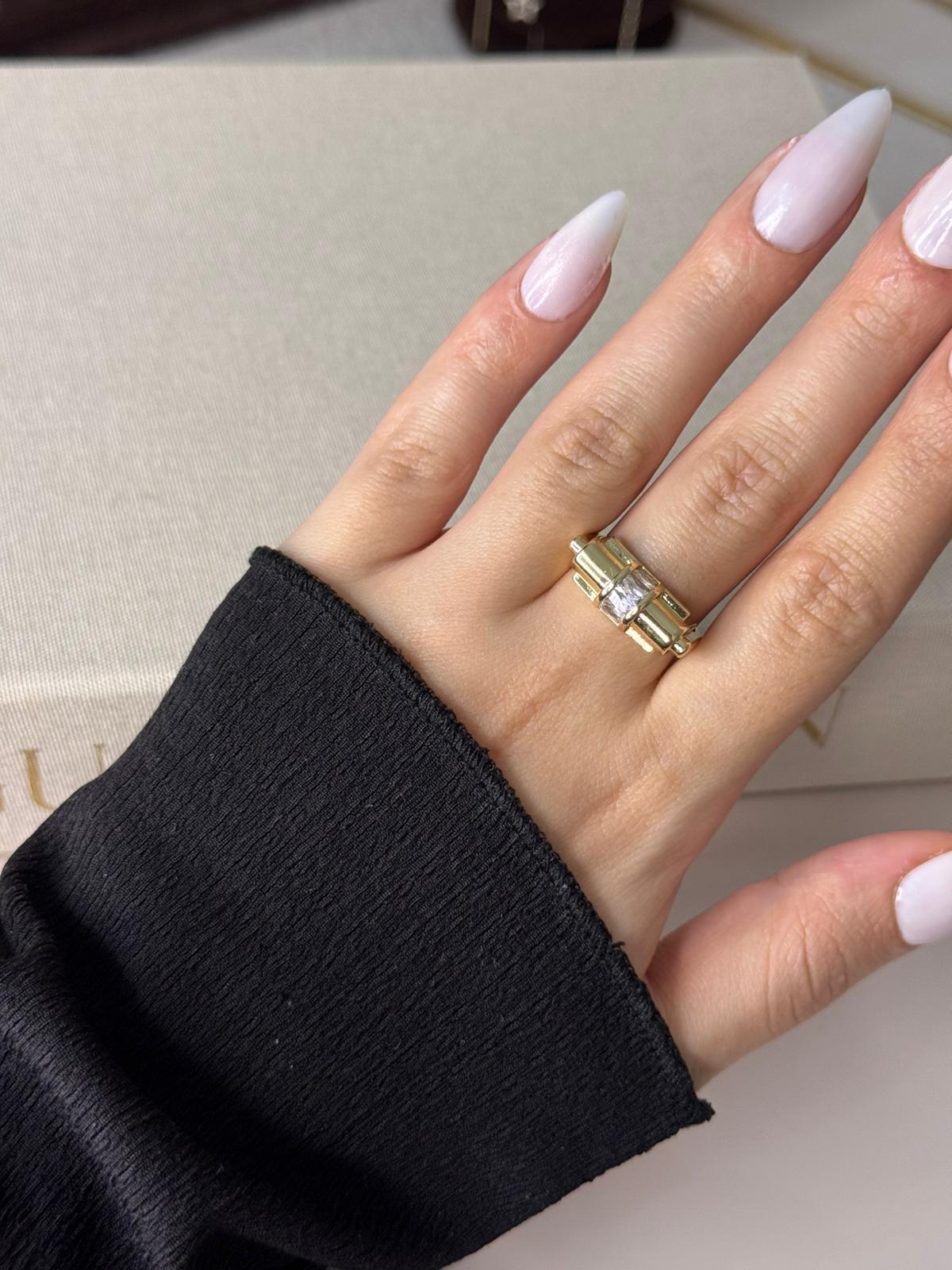 Taşlı Yassı Yüzük