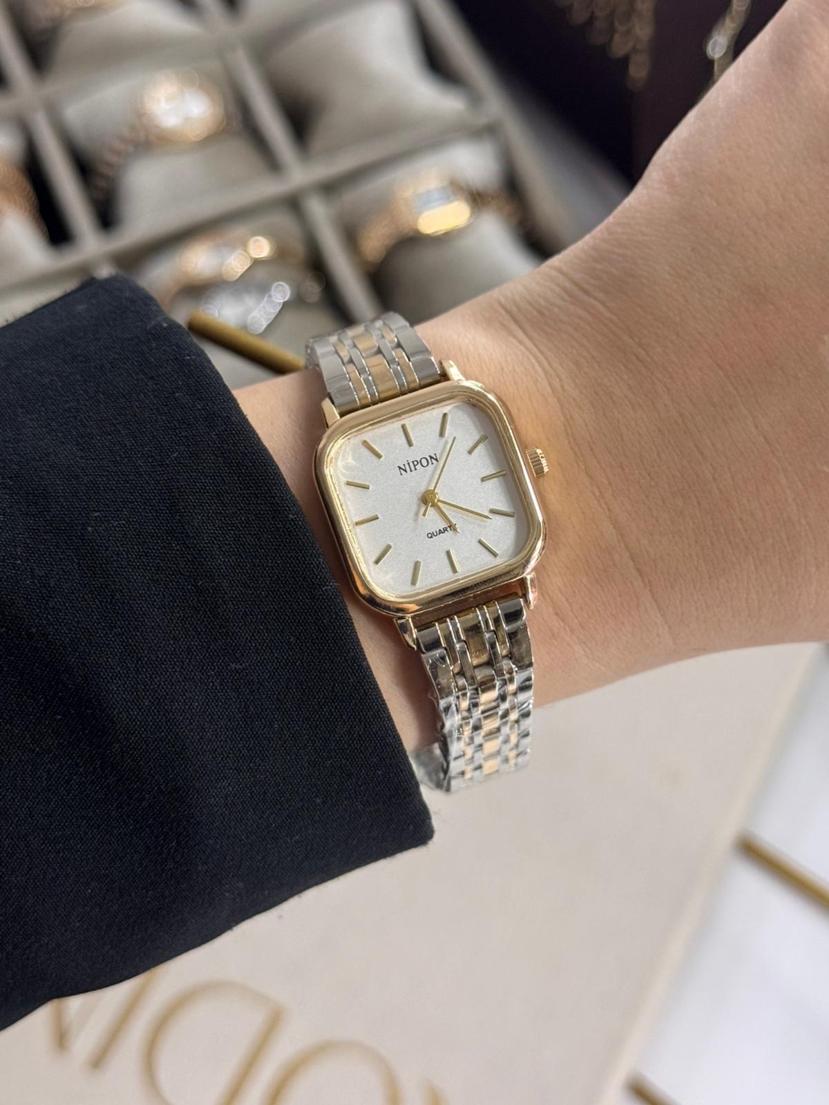 Classic Rosi Watch Rectangular Stainless Steel Womens Watch