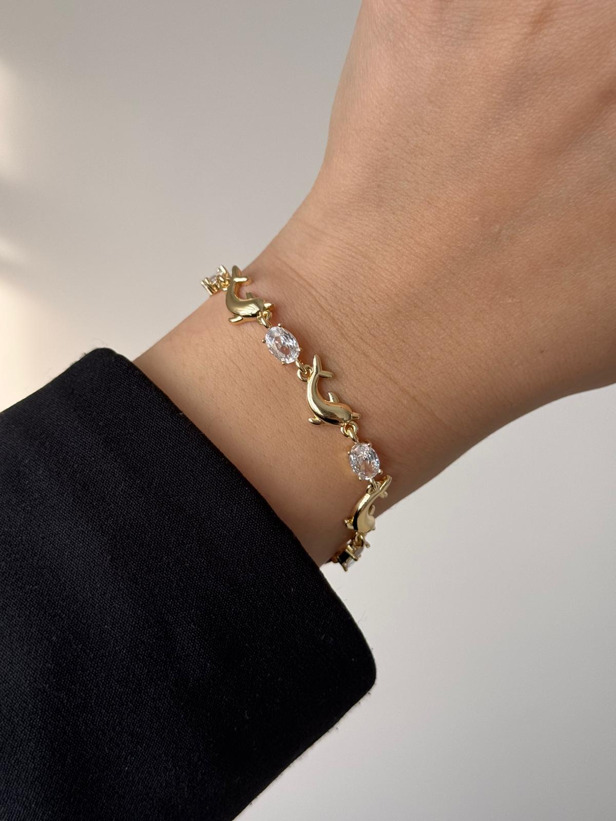 VIP Baguette Dolphin Bracelet