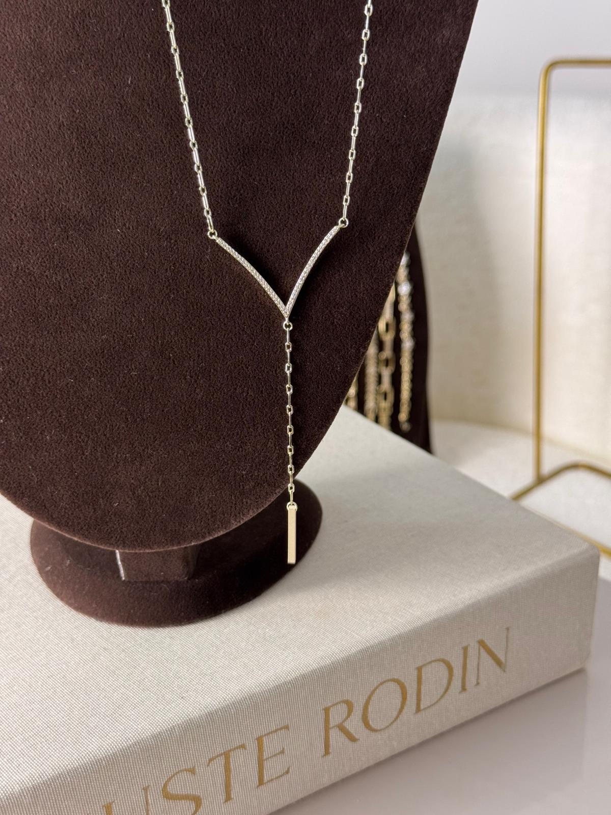 Zirkon Taşlı Tasarım Kolye