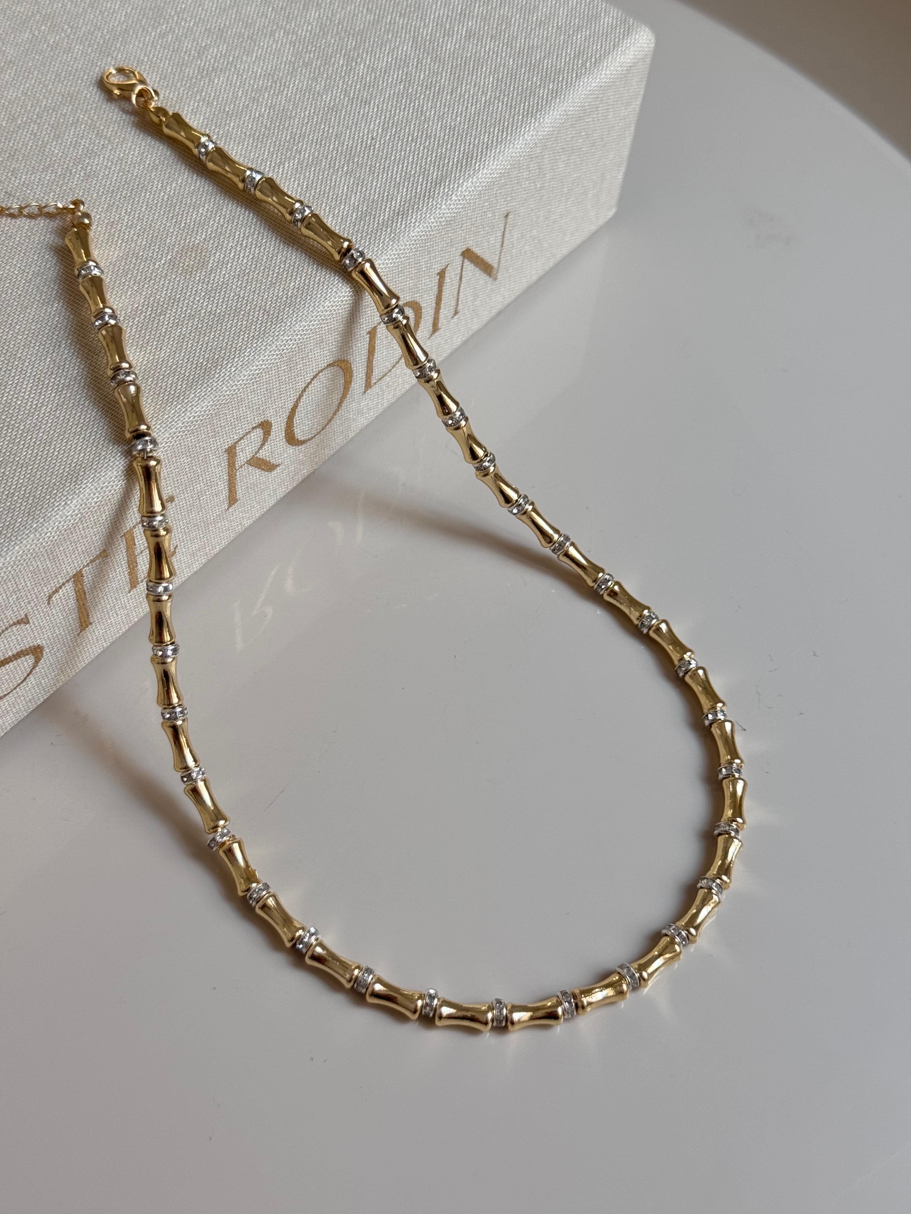 Gold Kalın Formlu Kadın Çelik Kolye