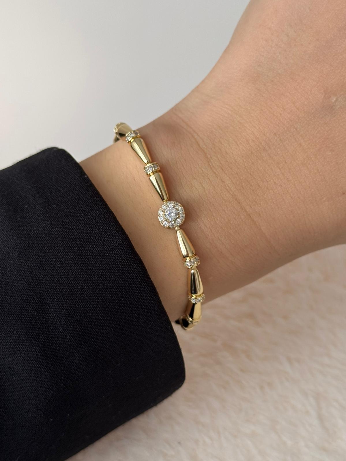 VIP Zircon Bone Bracelet