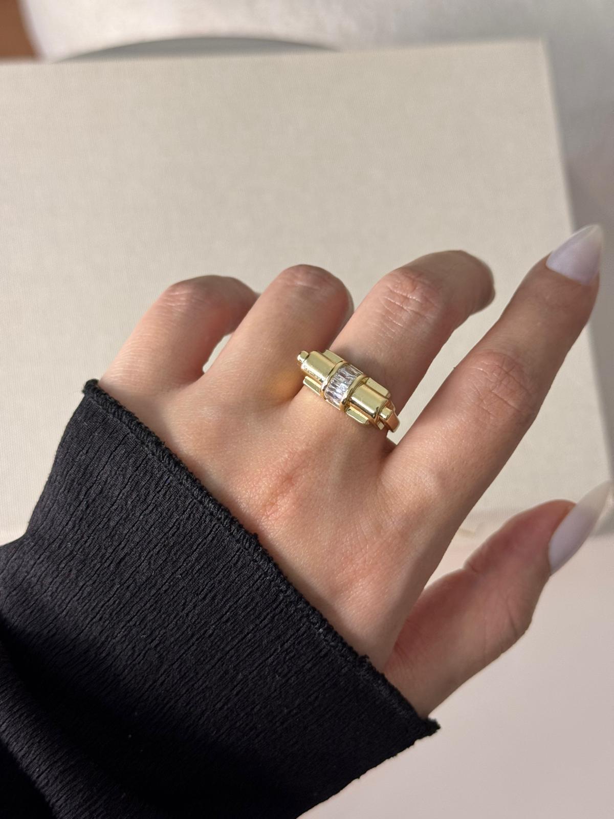 Taşlı Yassı Yüzük