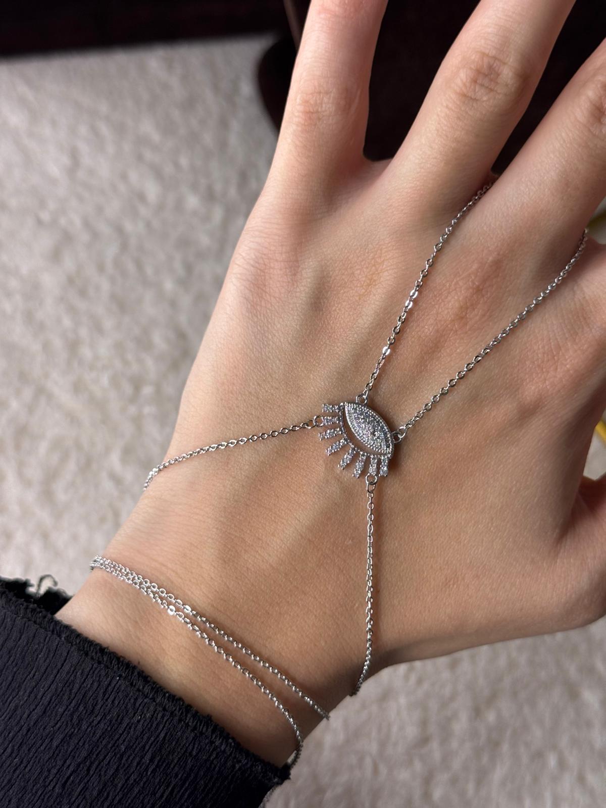 Kirpikli Göz Şahmeran Silver 