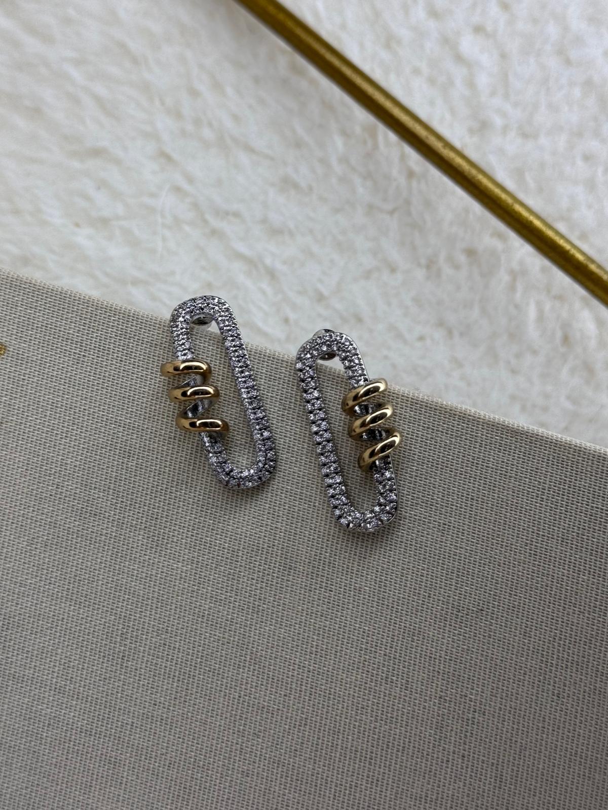 Mix Zircon Earrings
