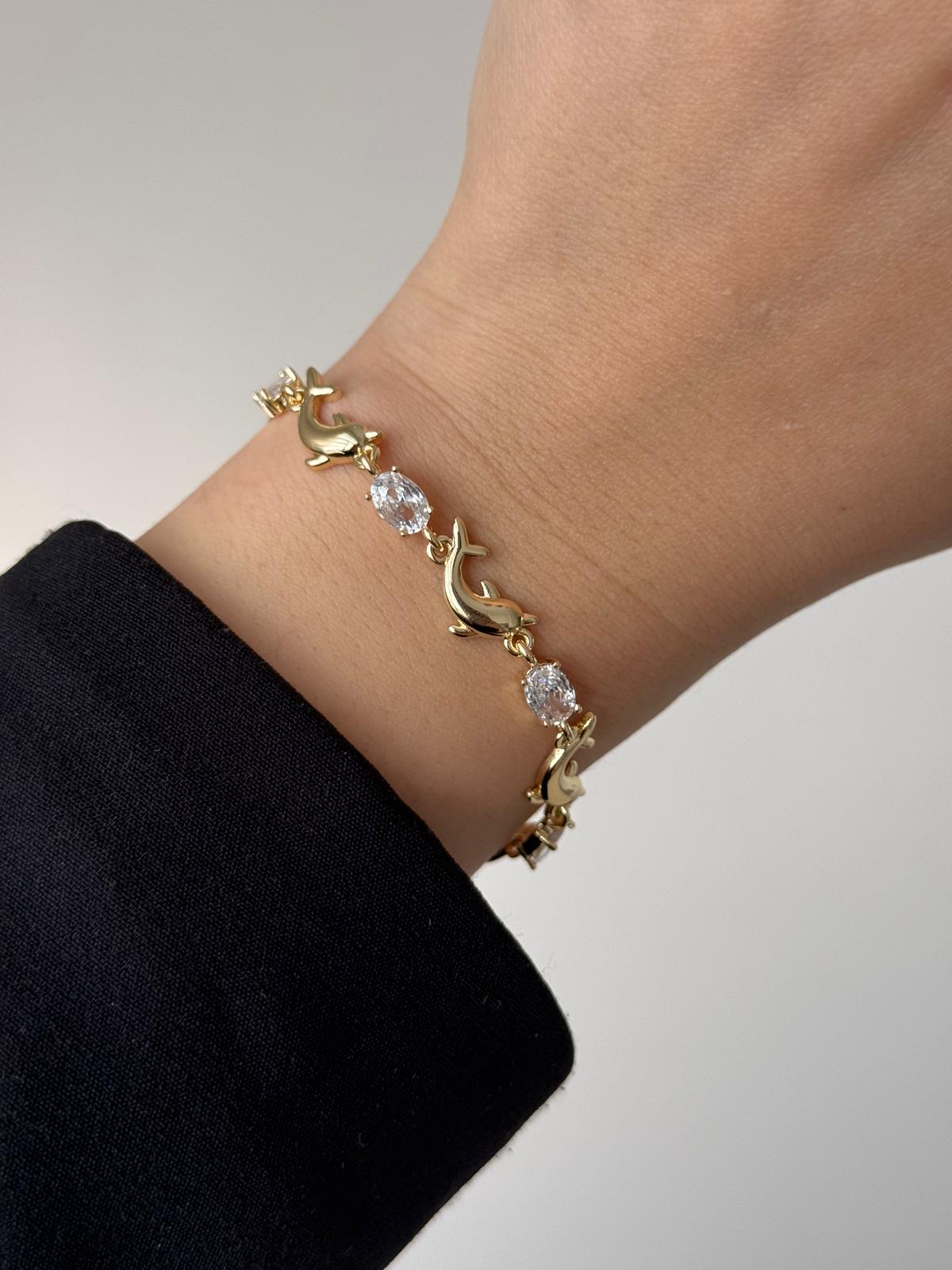 VIP Baguette Dolphin Bracelet