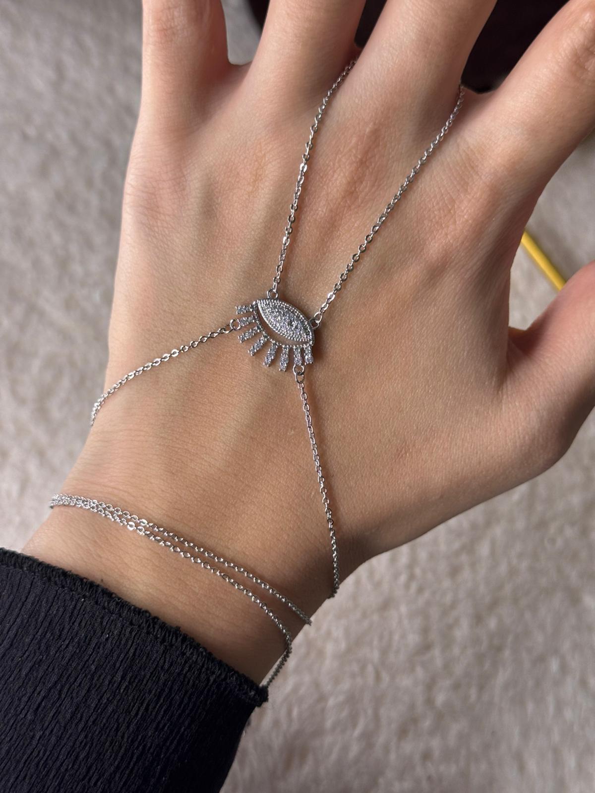 Kirpikli Göz Şahmeran Silver 