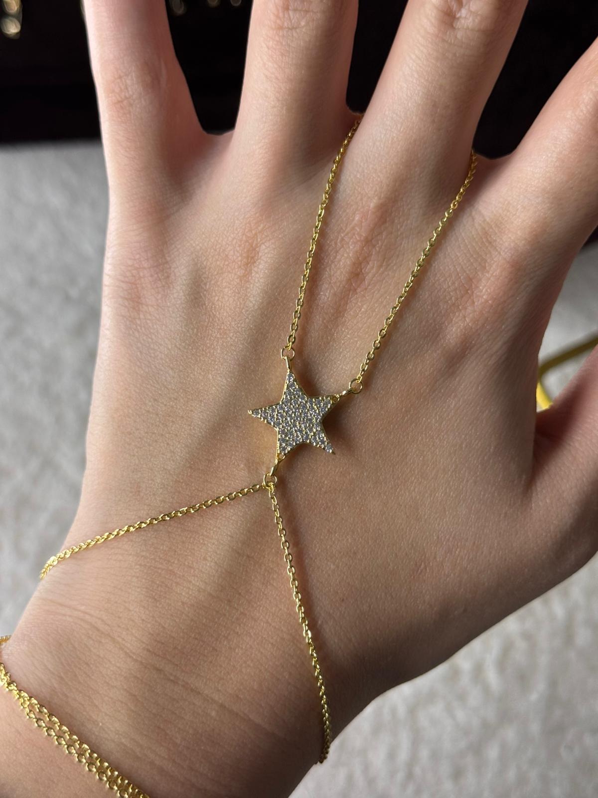 Stars Gold Hand Chain