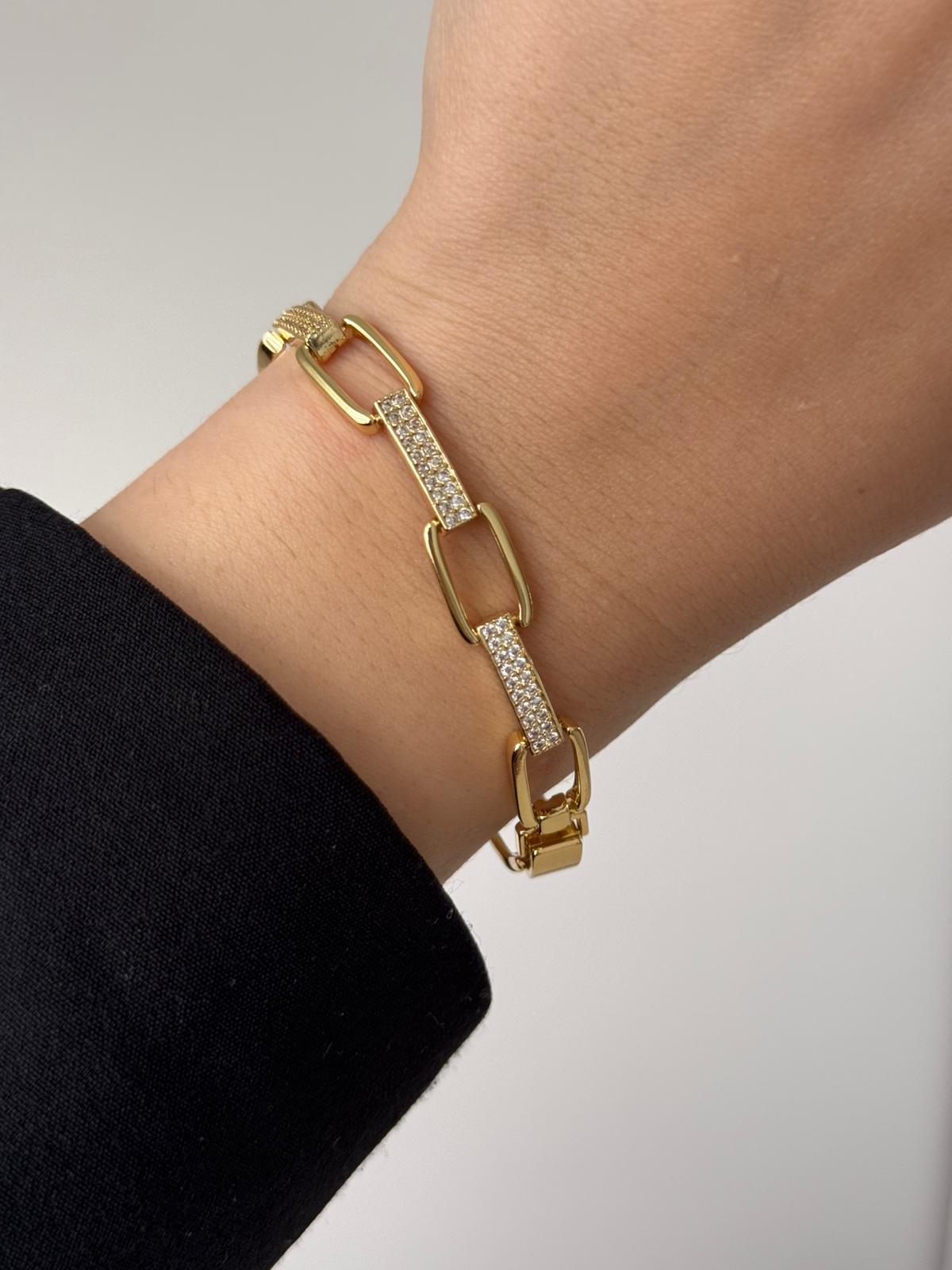 VIP Paperclip Gold Bracelet