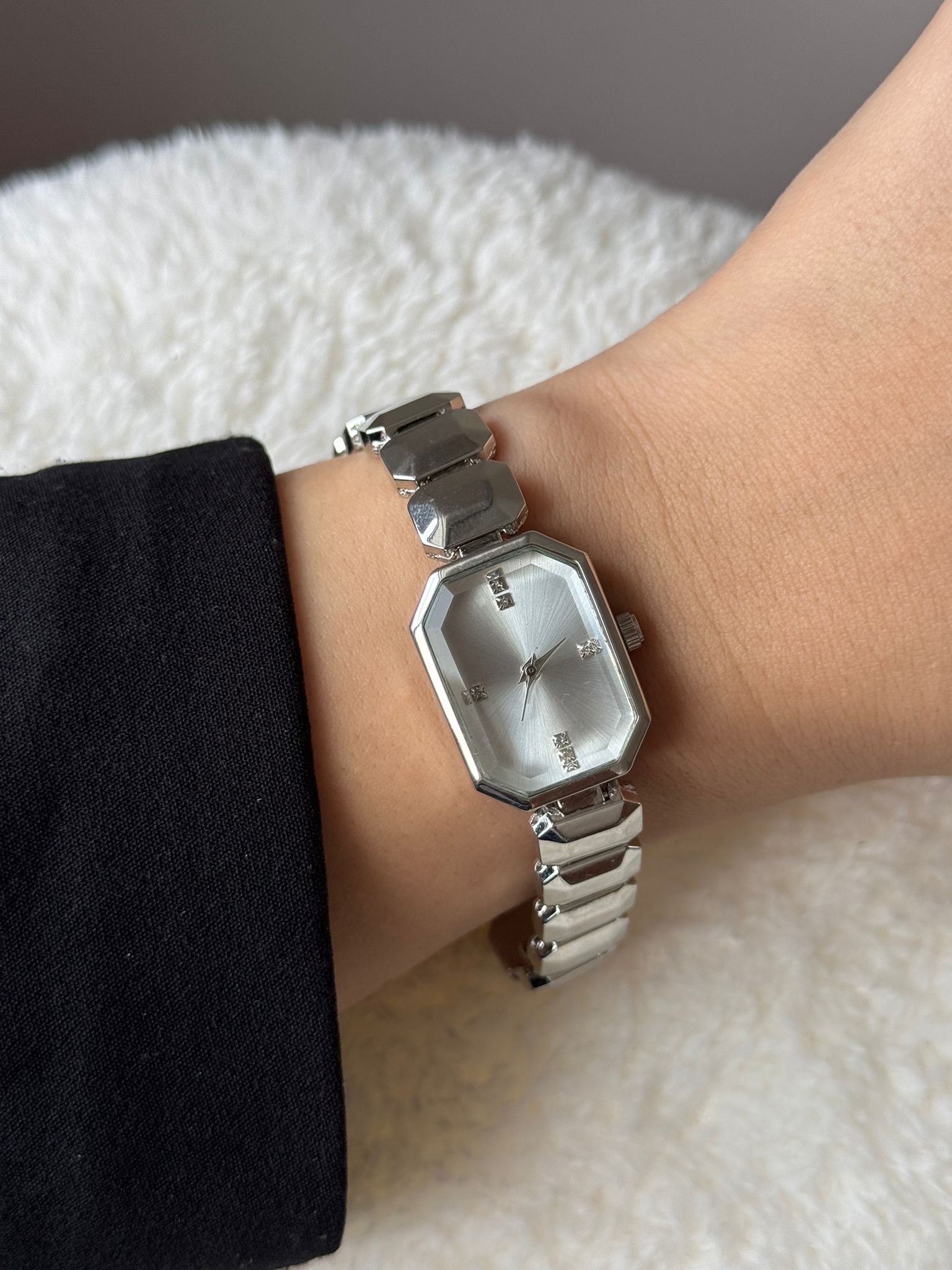 Silver Design Silver Dial Watch