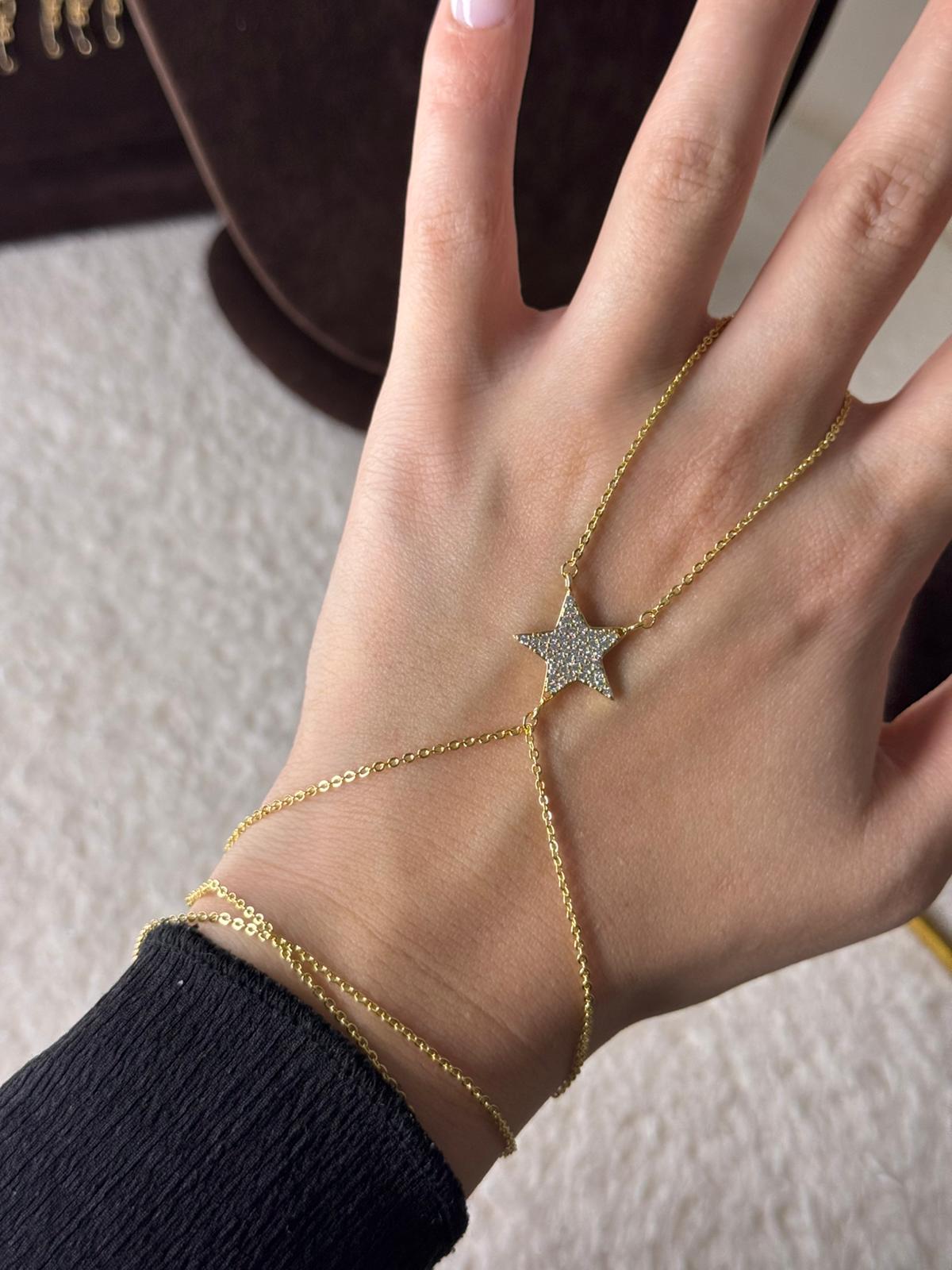 Stars Gold Hand Chain