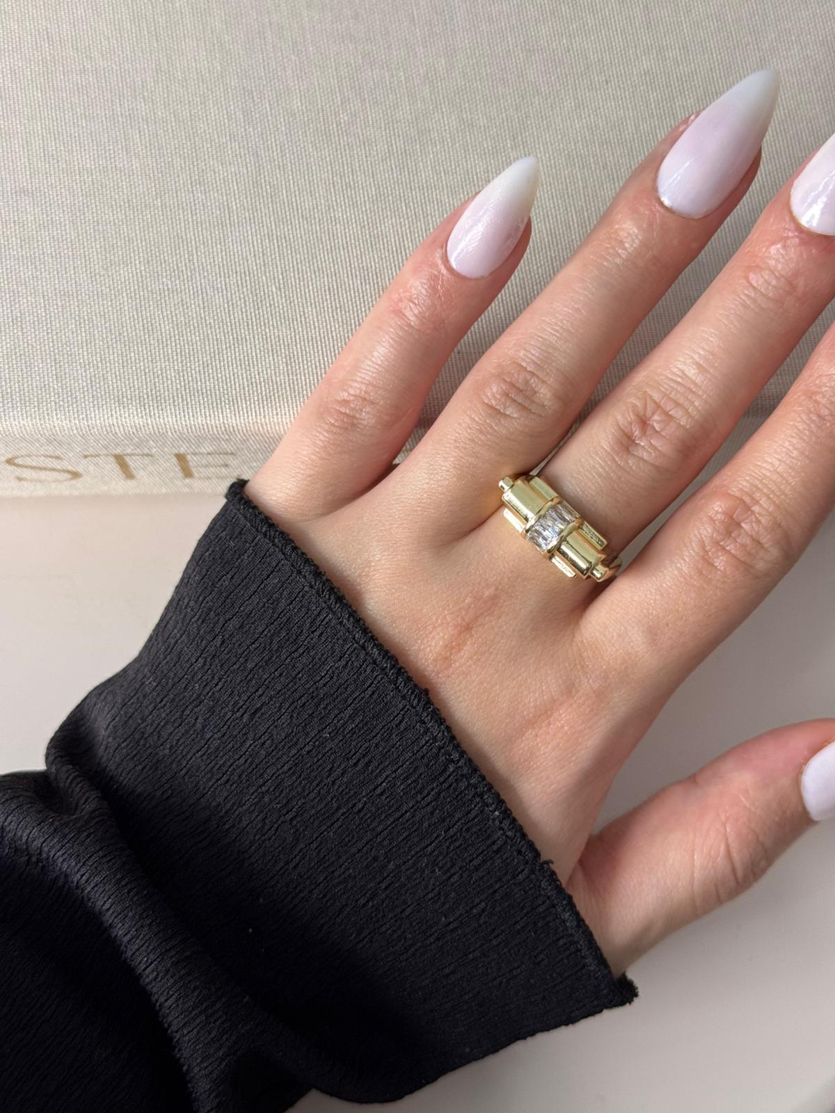 Taşlı Yassı Yüzük