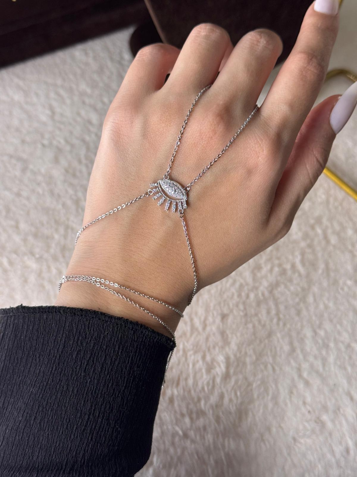 Kirpikli Göz Şahmeran Silver 