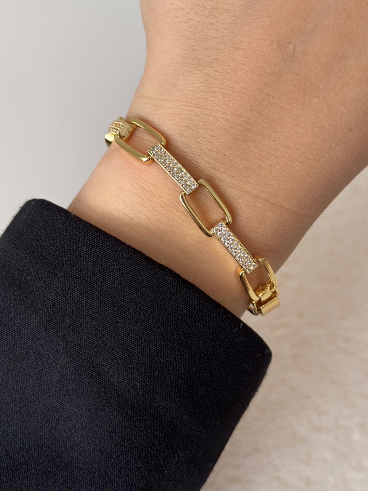 VIP Paperclip Gold Bracelet