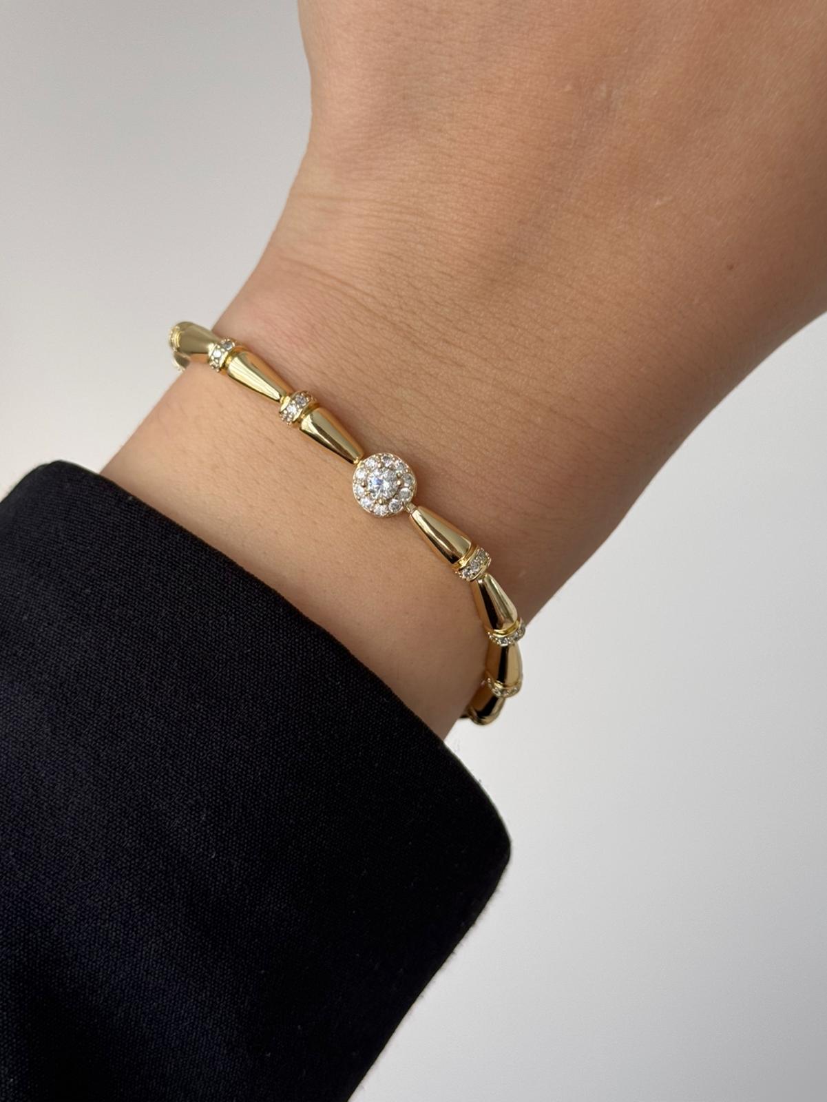 VIP Zircon Bone Bracelet