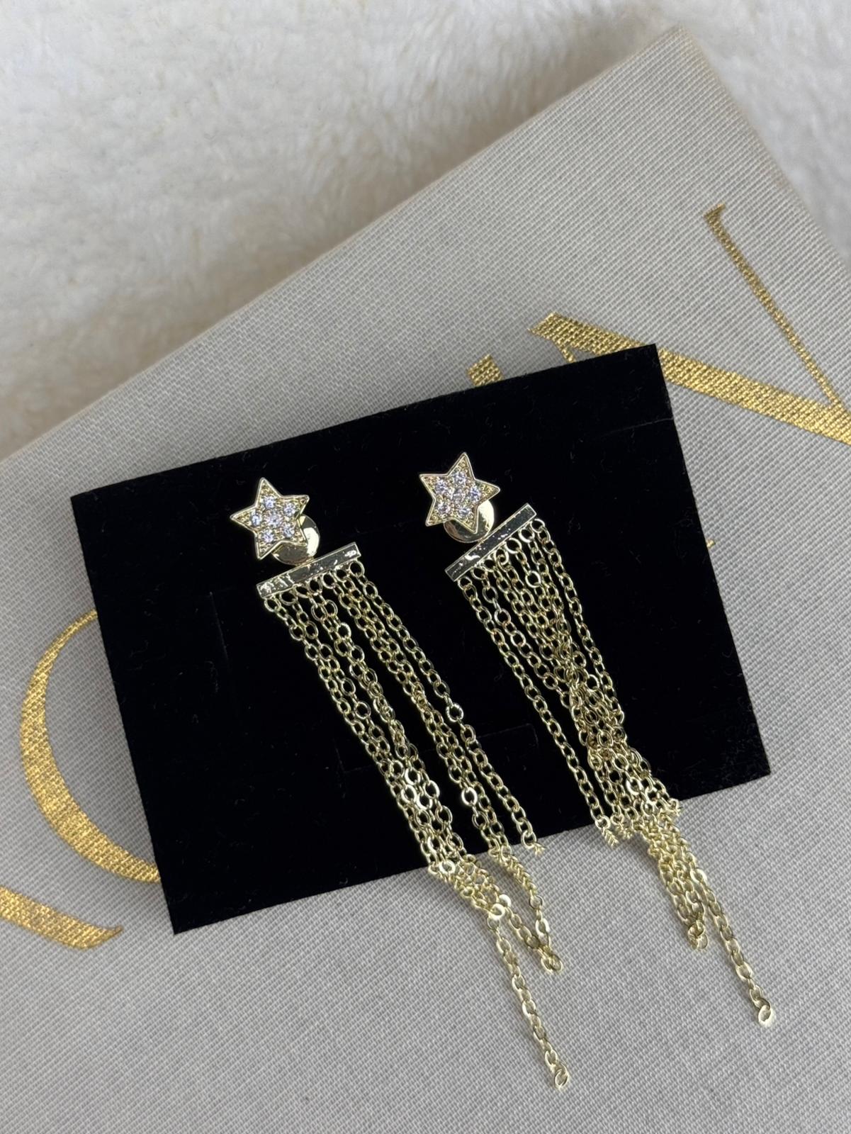 Stone Heart Earrings