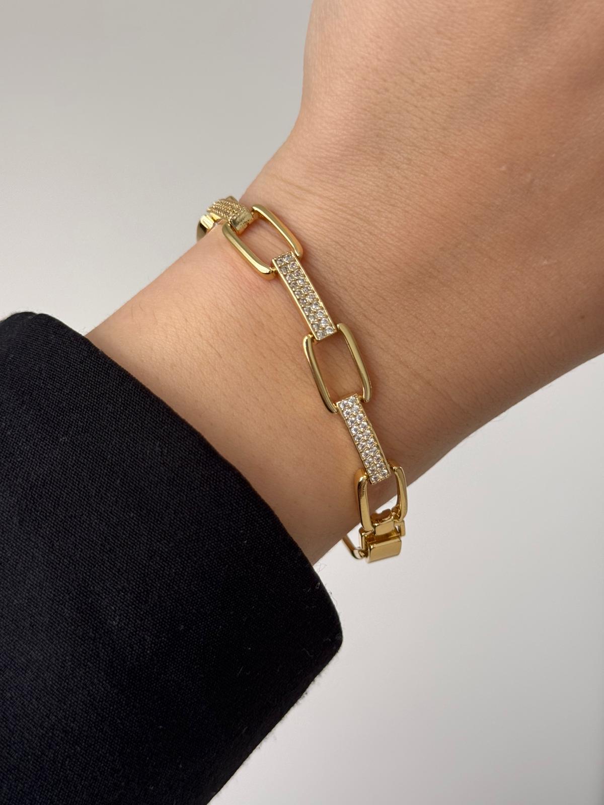 VIP Paperclip Gold Bracelet