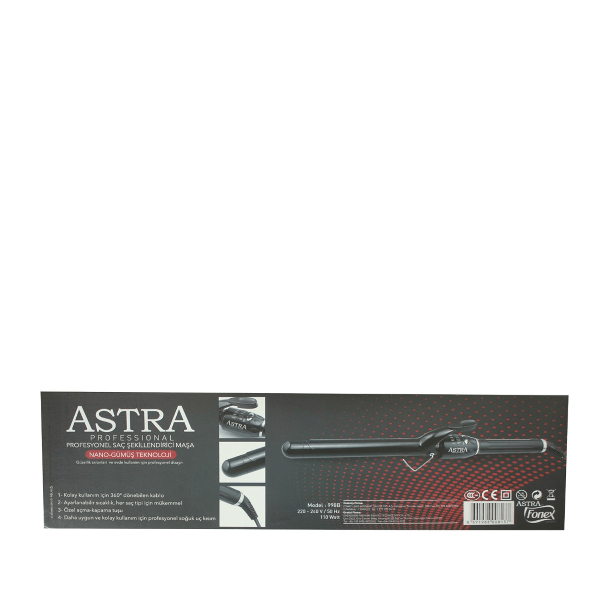 Astra F998B (19 MM) Profesyonel Saç Şekillendirici Maşa