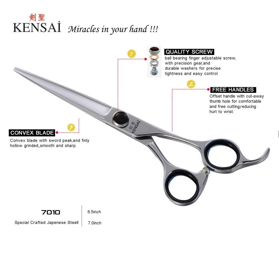 Kensai 7010 profesyonel kuaför makası