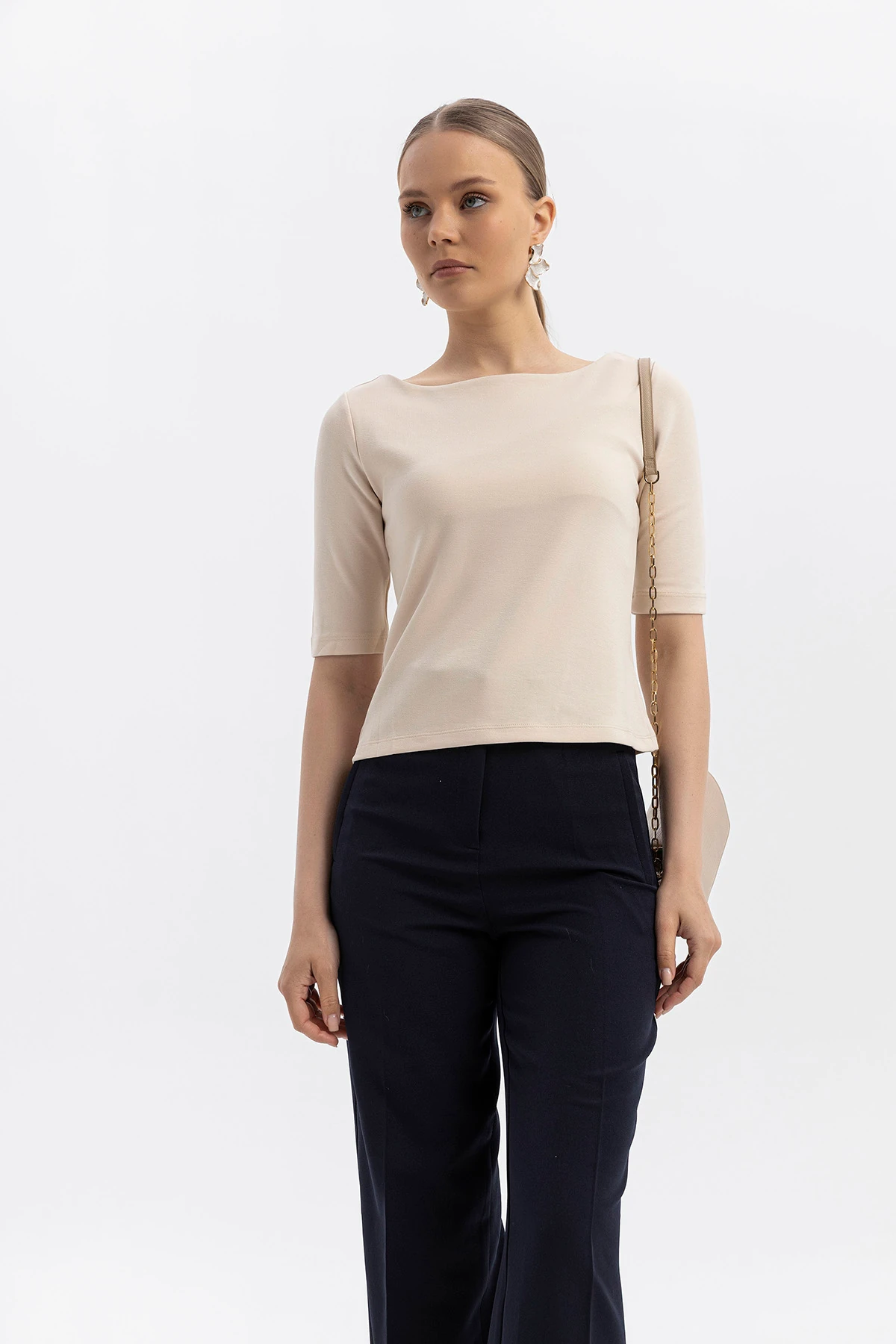 Yüksel Bel Geniş Paça Palazzo Pantolon