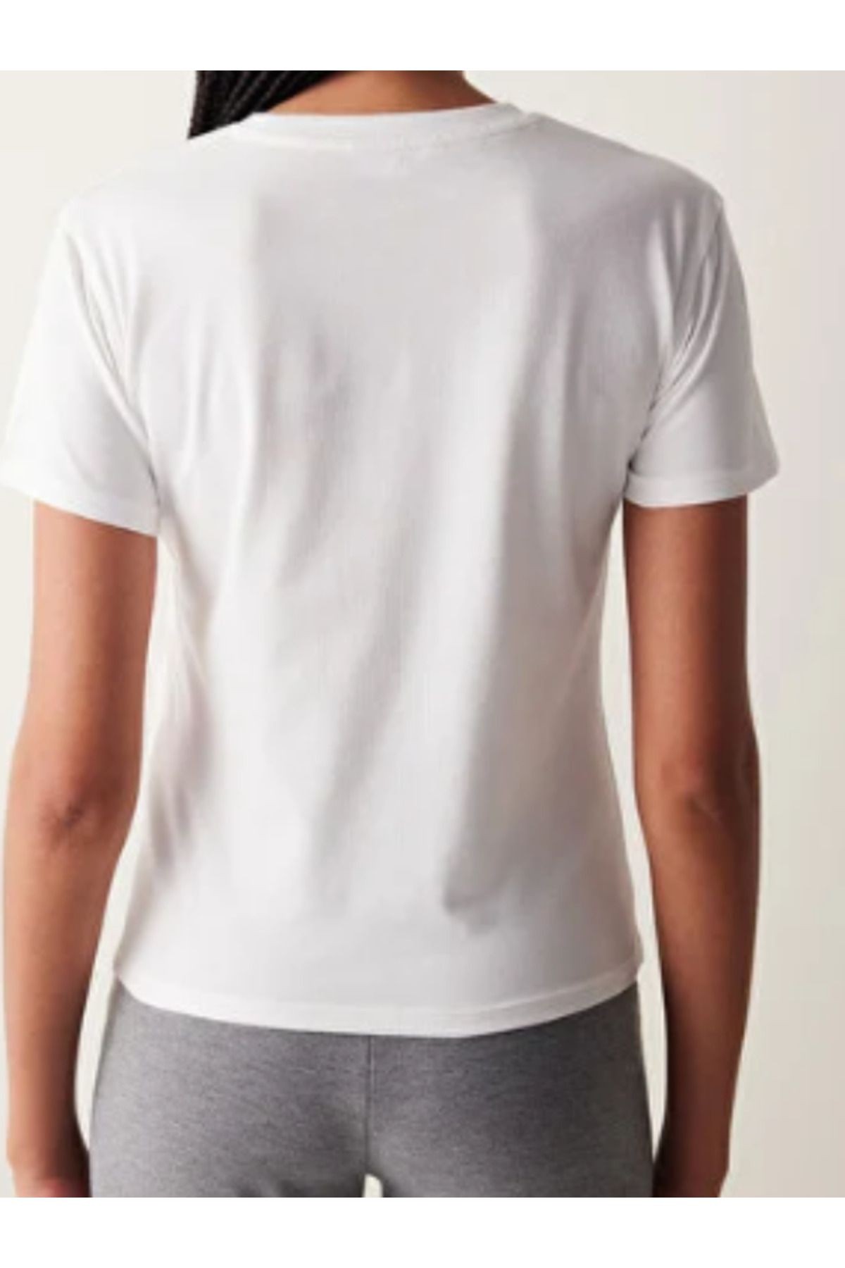 Bisiklet yaka 100% Pamuklu Basic Kısakol T-shirt