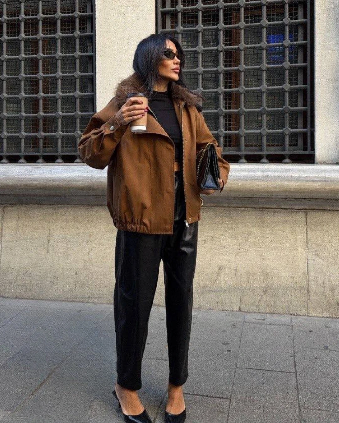 Yakası Kürklü Parka Bomber Ceket