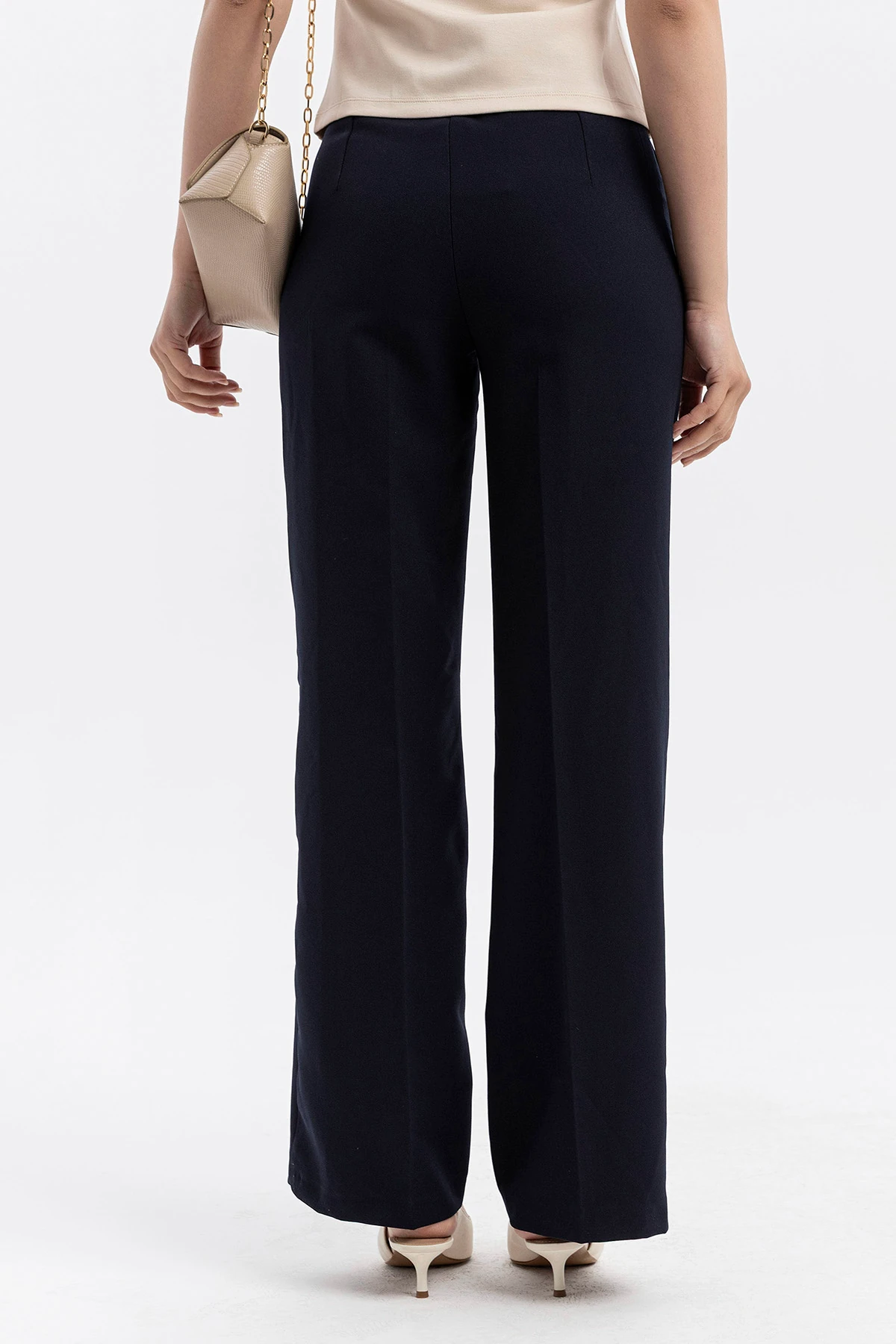 Yüksel Bel Geniş Paça Palazzo Pantolon