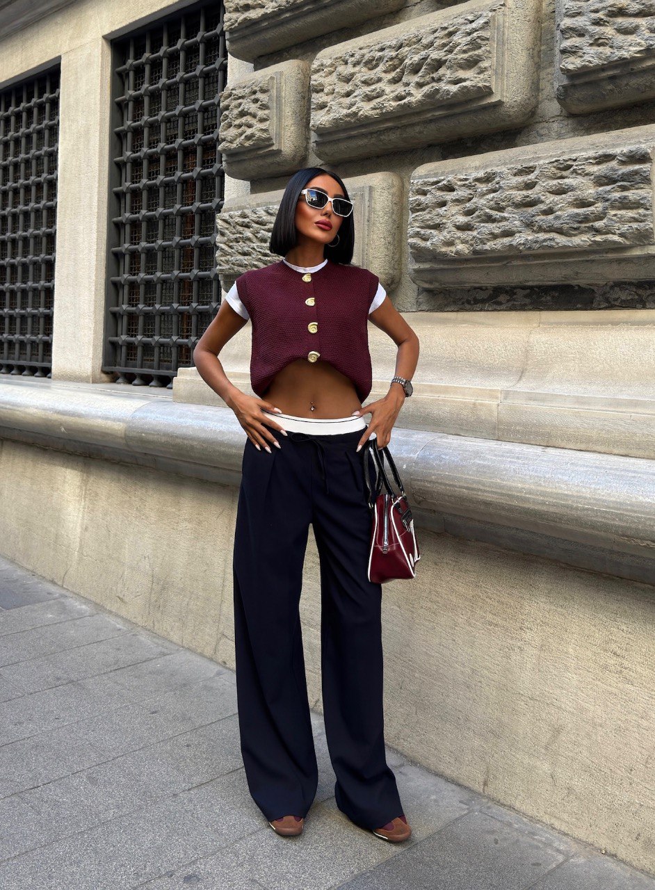 Beli Lastik Detaylı Rahat Casual Pantolon