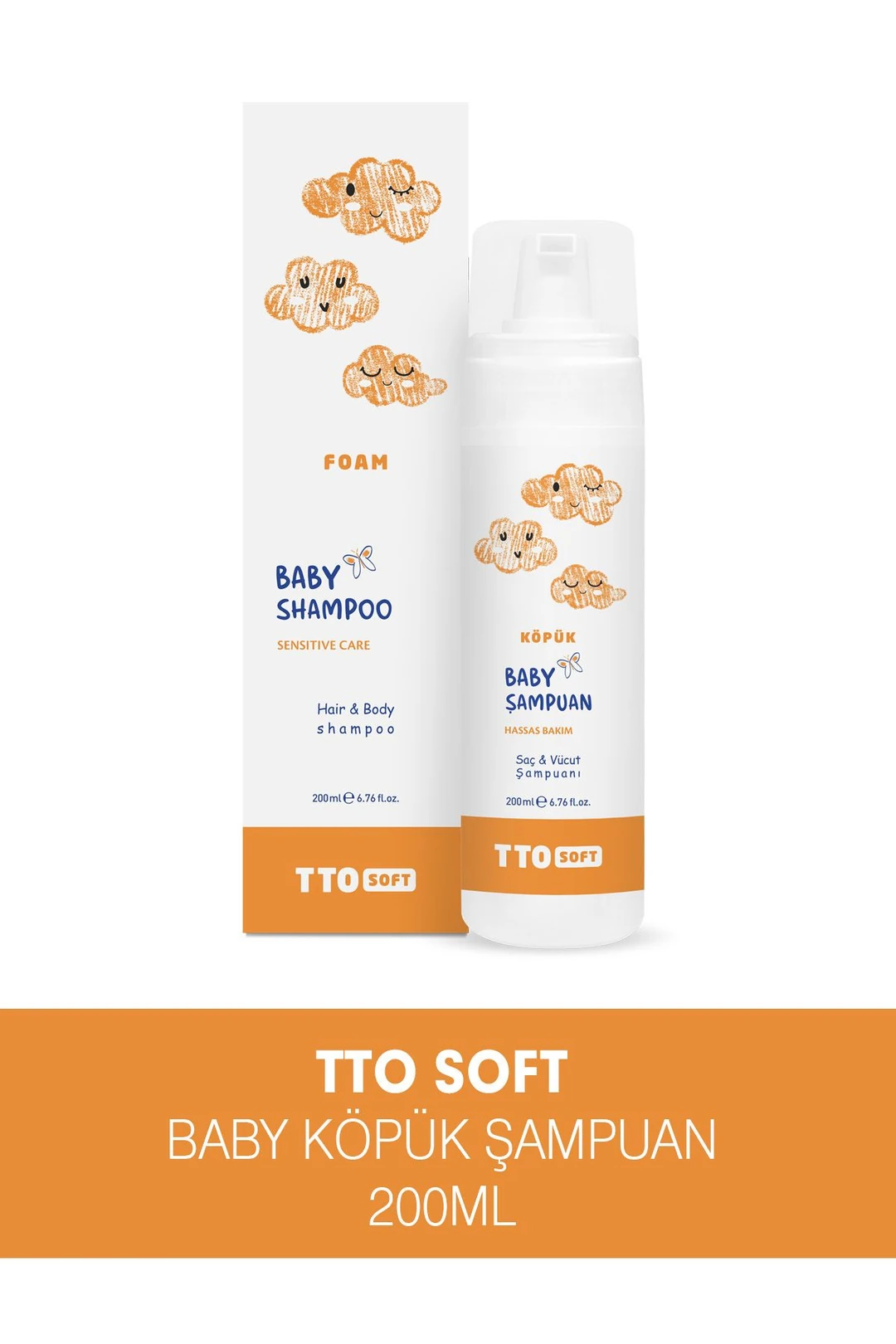 TTO Soft Bebek Köpük Şampuanı 200 ML
