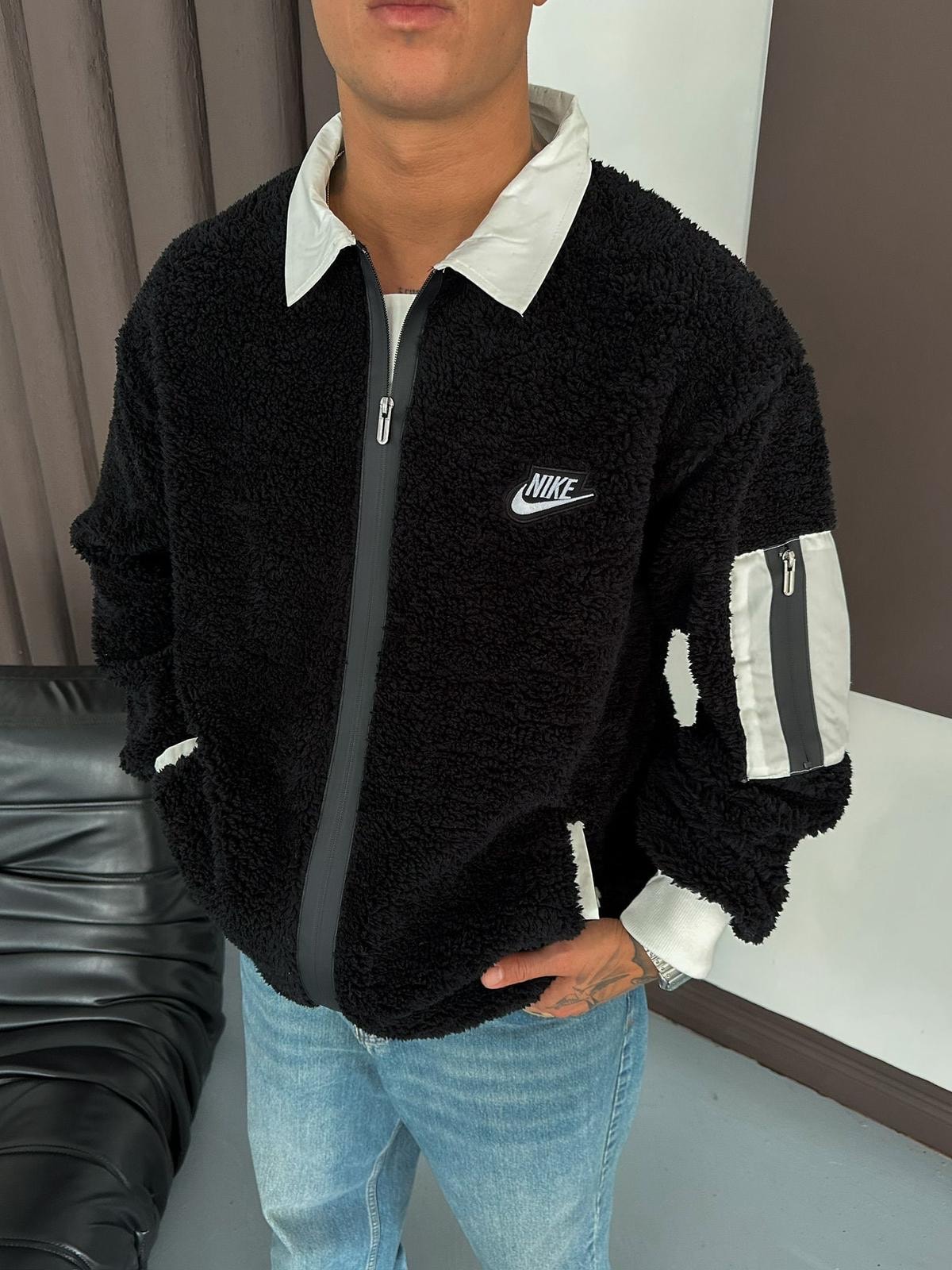 SİYAH CEP NIKE PELUŞ (SC505)