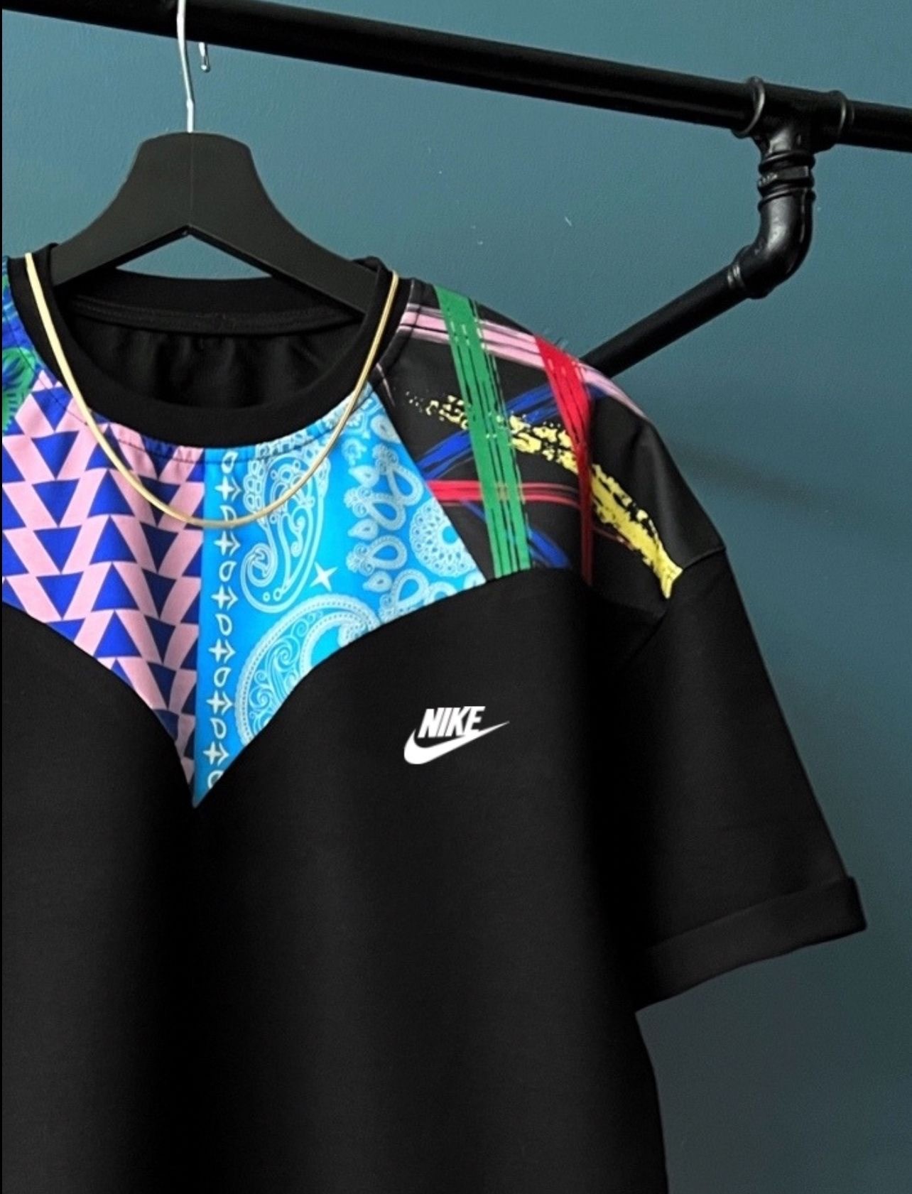 SİYAH BANDANA UFACIK TSHIRT (SC206)