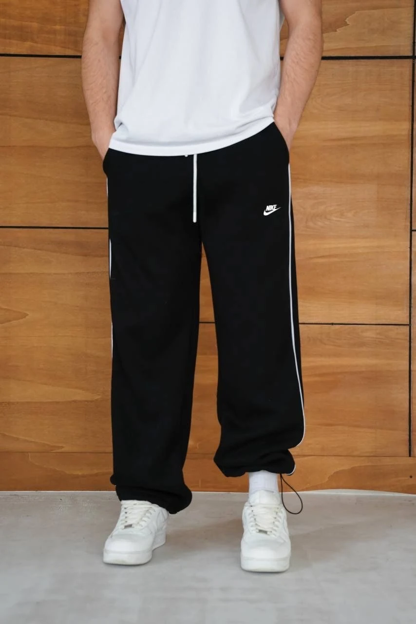 SİYAH BOL PAÇA UFACIK EŞOFMAN (SC593)