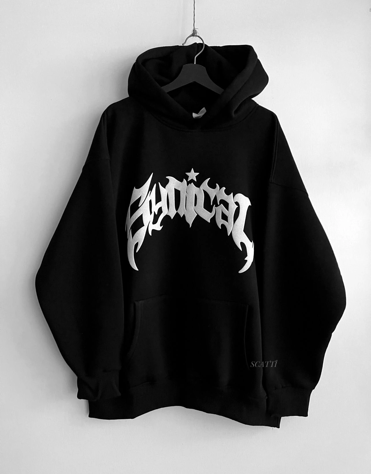 SİYAH TAŞLI KANAT SWEAT (SC560)