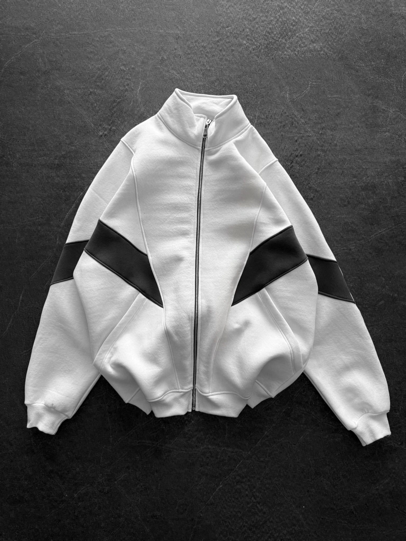 BEYAZ ASİMETRİK HIRKA (SC583)