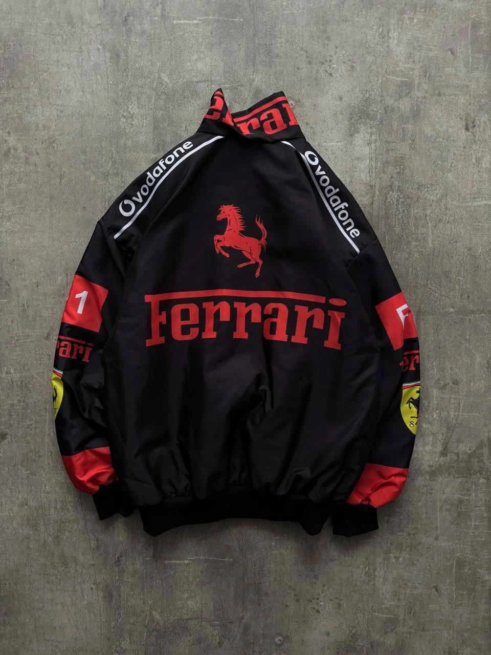 SİYAH FERRARİ BOMBER CEKET (SC586)