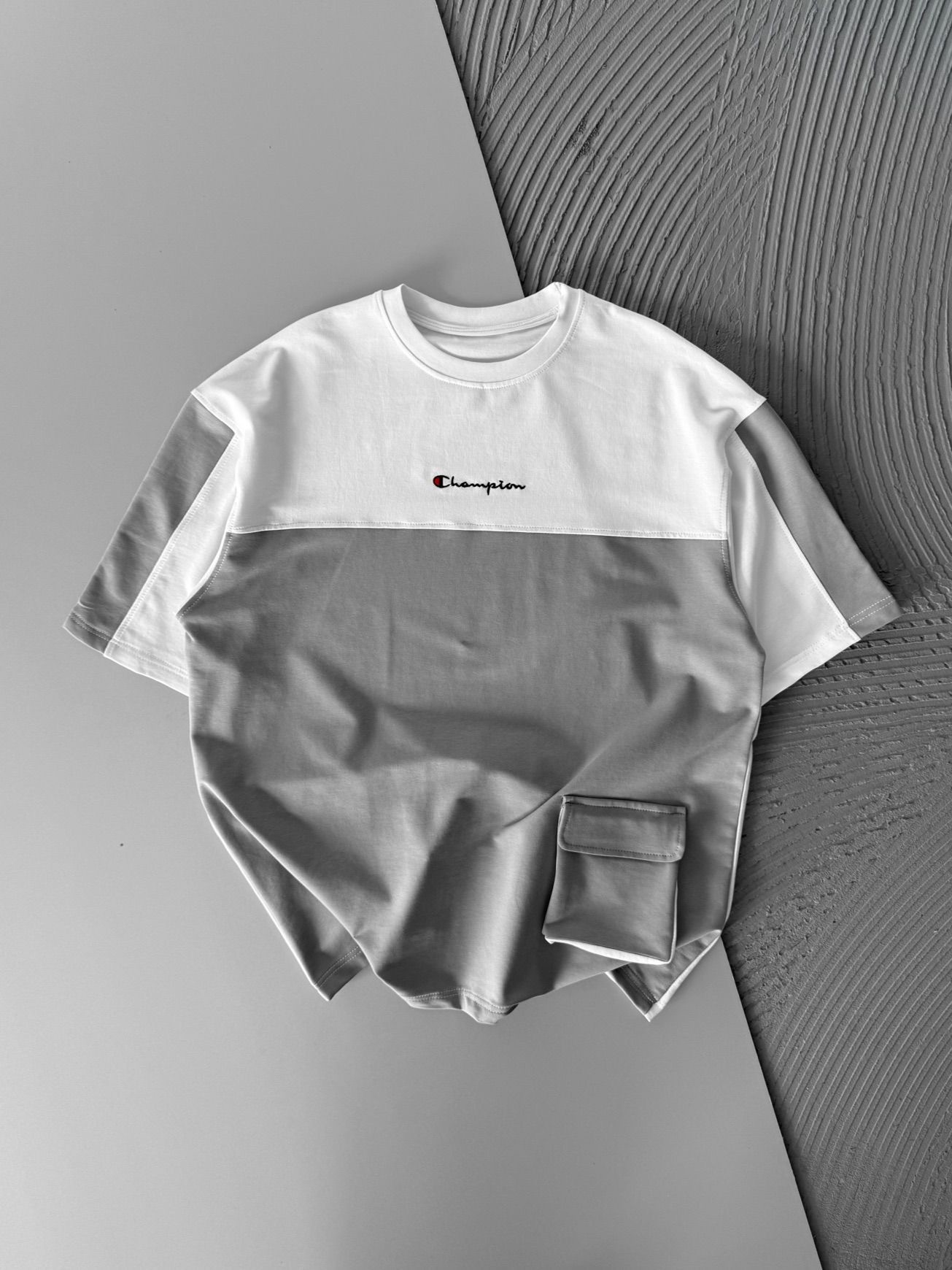 GRİ CHAMPION TSHIRT