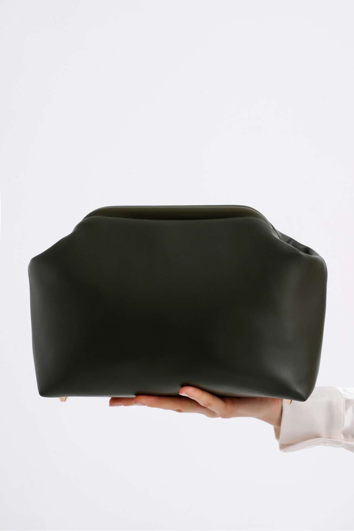 DERİ CLUTCH EL ÇANTASI