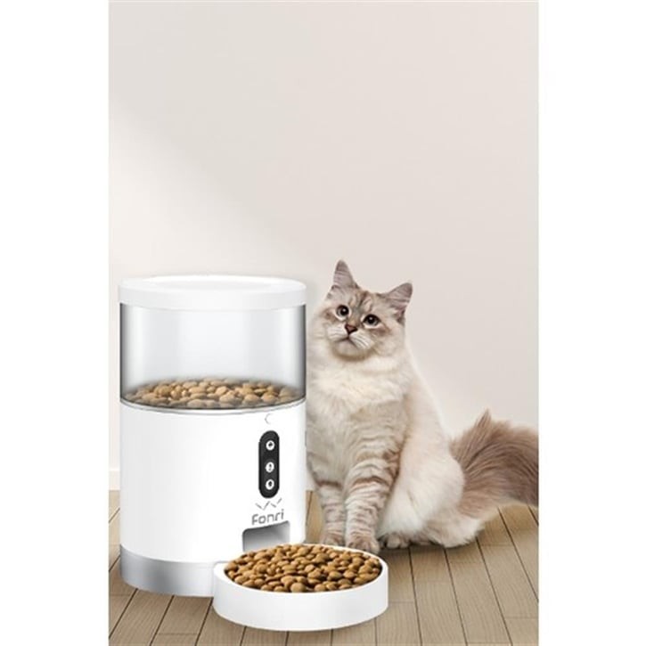 Kedi Köpek Akıllı Mama Kabı, Otomatik Mama Kabı, Wifi, 4lt, Uzaktan Kontrol, Porsiyon Ayarlı