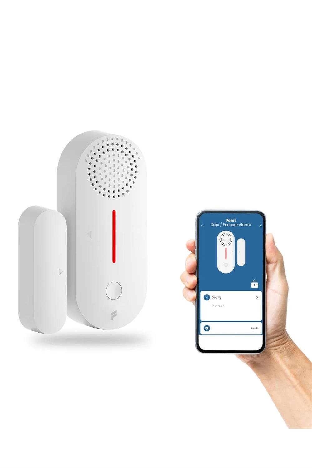 Akıllı Kablosuz Kapı Pencere Alarmı Akıllı Kablosuz Kapı Pencere Alarmı Akıllı Kablosuz Kapı Pencere Alarmı Akıllı Kablosuz Kapı/Pencere Alarmı - WiFi, Mobil Bildirim, Tuya