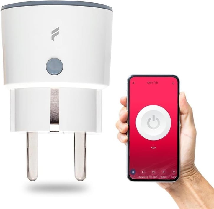 Smart Socket (16 Ampere) Set of 4, Remote Control, WiFi, Instant Energy Consumption Tracking, Timer, Tuya