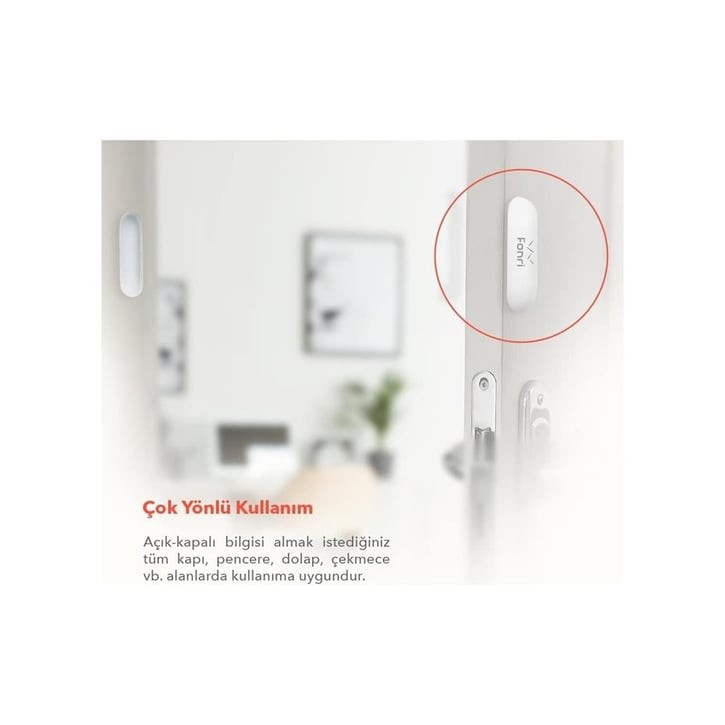 Akıllı Kablosuz Kapı Pencere Sensörü Ve Iç Ortam Nem-ısı Ölçer-siren, Wifi, Uzaktan Takip, Tuya