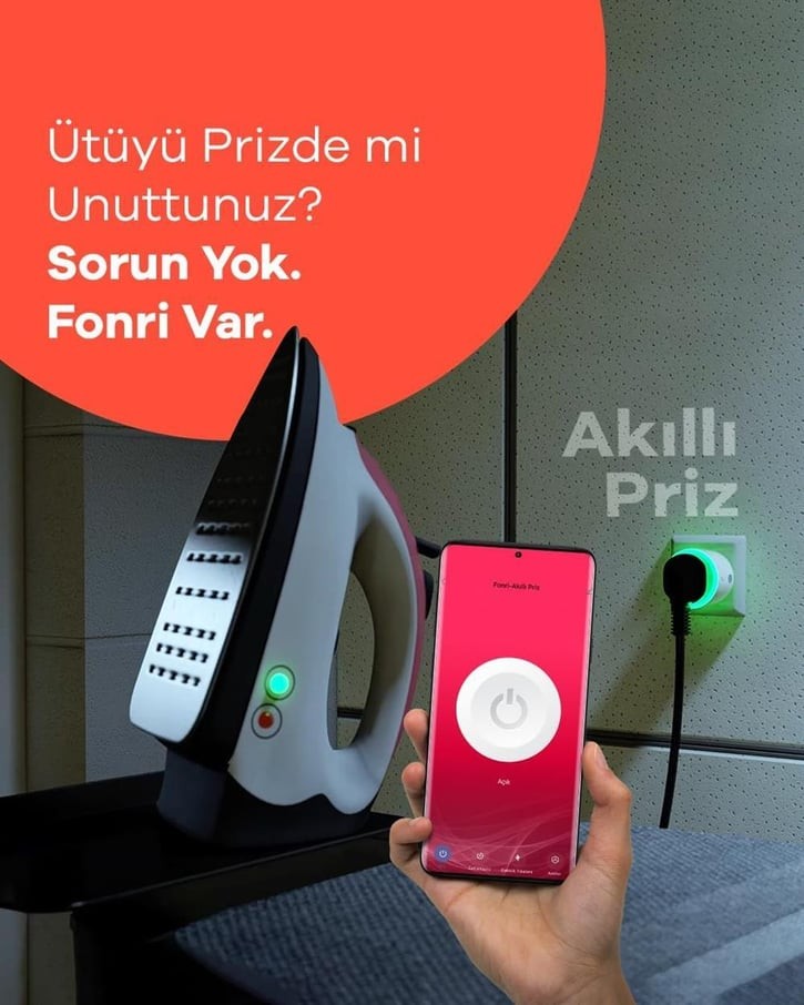 Akıllı Priz (16 Amper) 3'lü Set, Uzaktan Kontrol, Anlık Enerji Tüketim Takip, Zamanlayıcı, Tuya