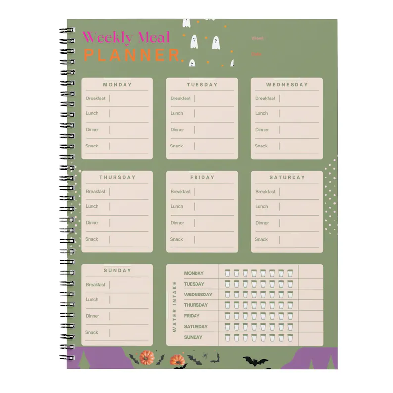 Yemek Planlayıcısı, Haftalık Yemek Takipçisi (A4 PDF Dijital İndirme)