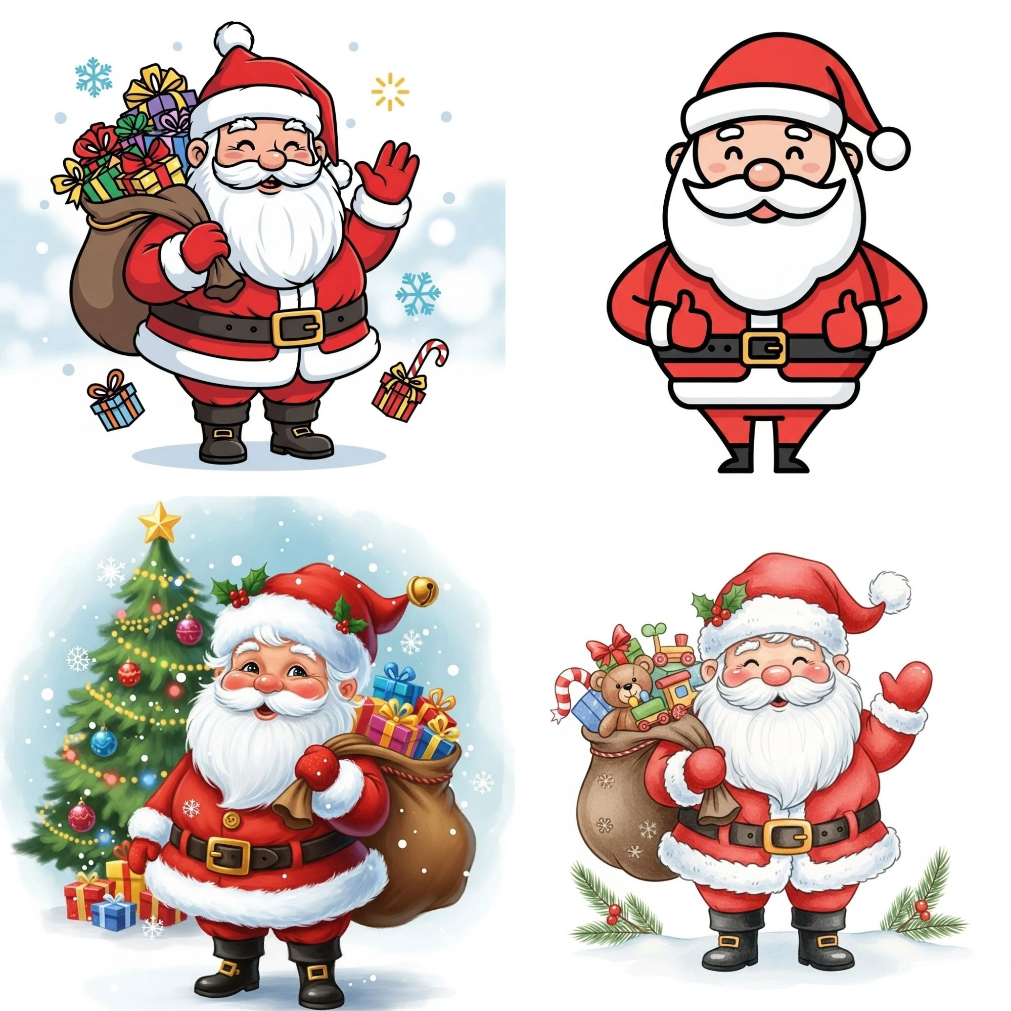 Noel Baba Noel Klibi: 40 Tuhaf PNG Grafikleri (Dijital İndirme)