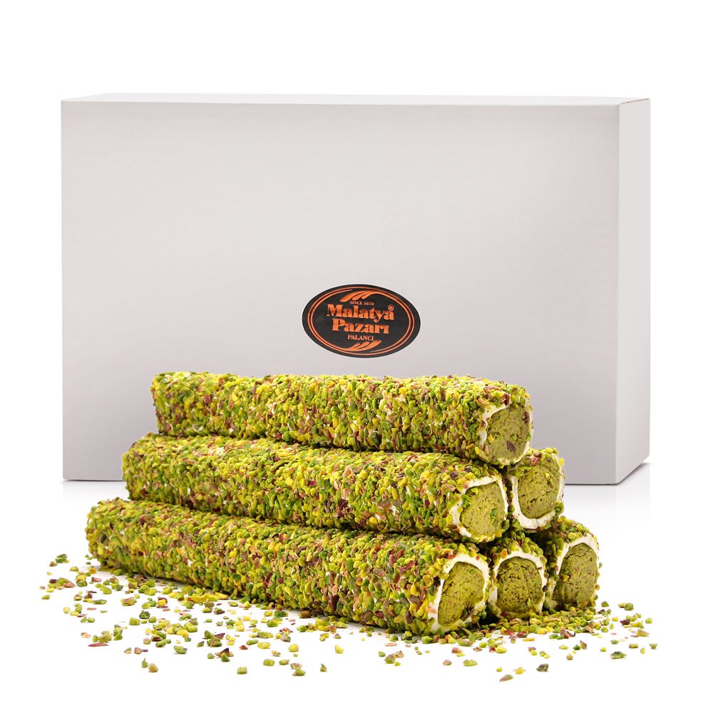 Pirinç Fıstıklı İçi Fıstık Ezmeli Sarma Lokum 500 g