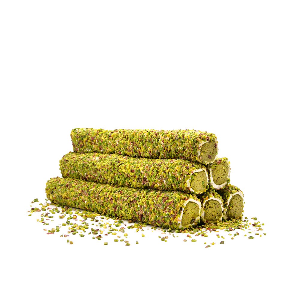 Pirinç Fıstıklı İçi Fıstık Ezmeli Sarma Lokum 500 g