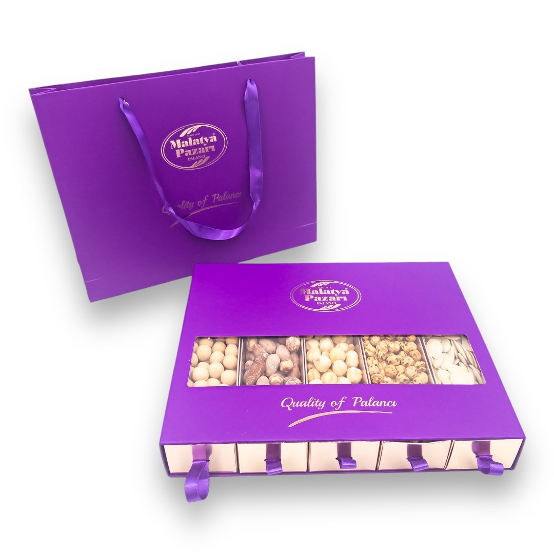 Beş Gözlü Kuruyemiş Kutu740 g
