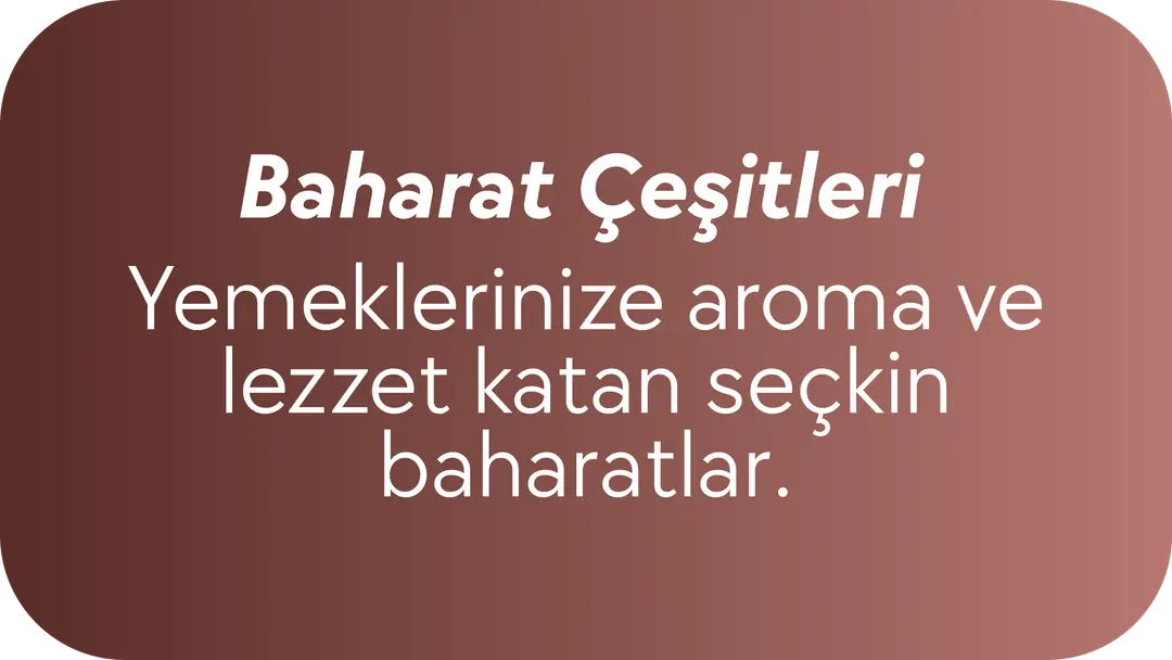 Baharat Çeşitleri