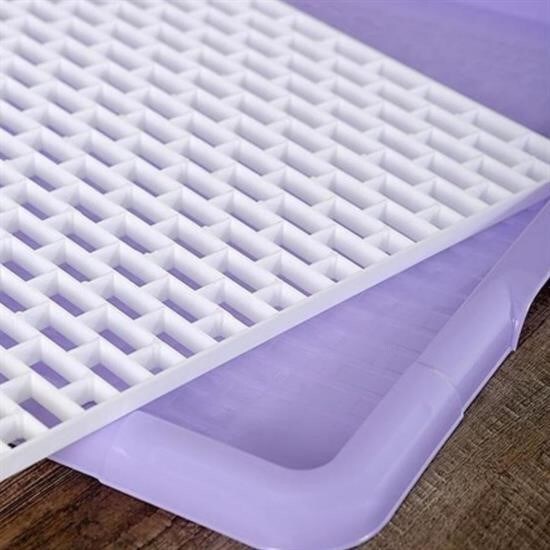 OLLEVRA Pratik Lavabo Tezgah Üstü Bulaşık Kurutmalığı Süzmatik 22x40 cm