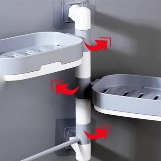 OLLEVRA Çoklu Sabun Tutucu Fonksiyonel Banyo Sabunluk